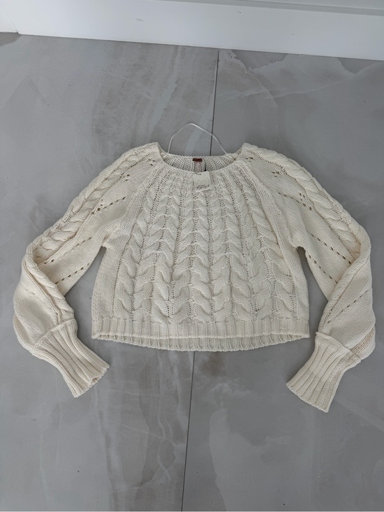 Free People Sweaters - NWT Free People Sandra Cable Stitch Pullover Sweater